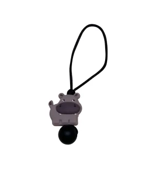 Hippo zipper pull