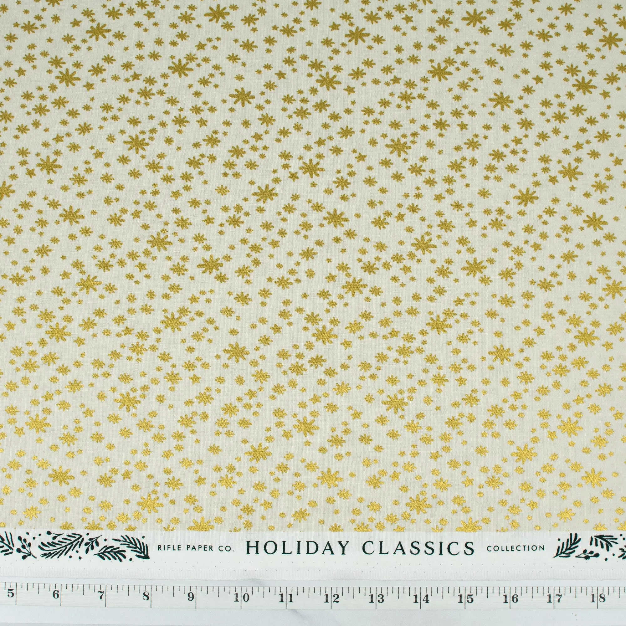 Holiday Classics by Rifle Paper Co. - Starry Night - Cream Metallic