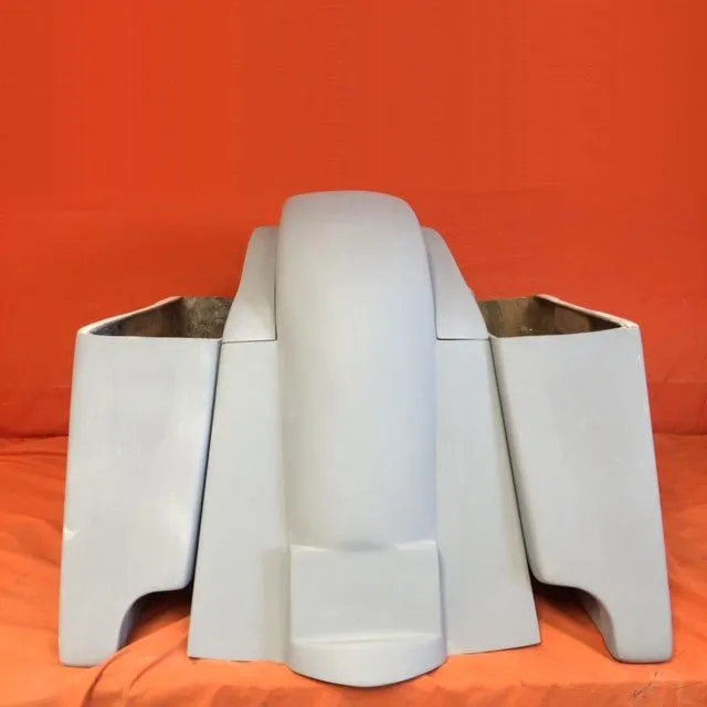 Honda VTX 1300 / 1800 4" Extended Stretched Saddlebags   Rear Fender Dual Cut Outs