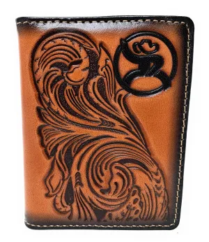 Hooey Roughy Signature Bifold Card Wallet Saddle Tan - 2001565M4