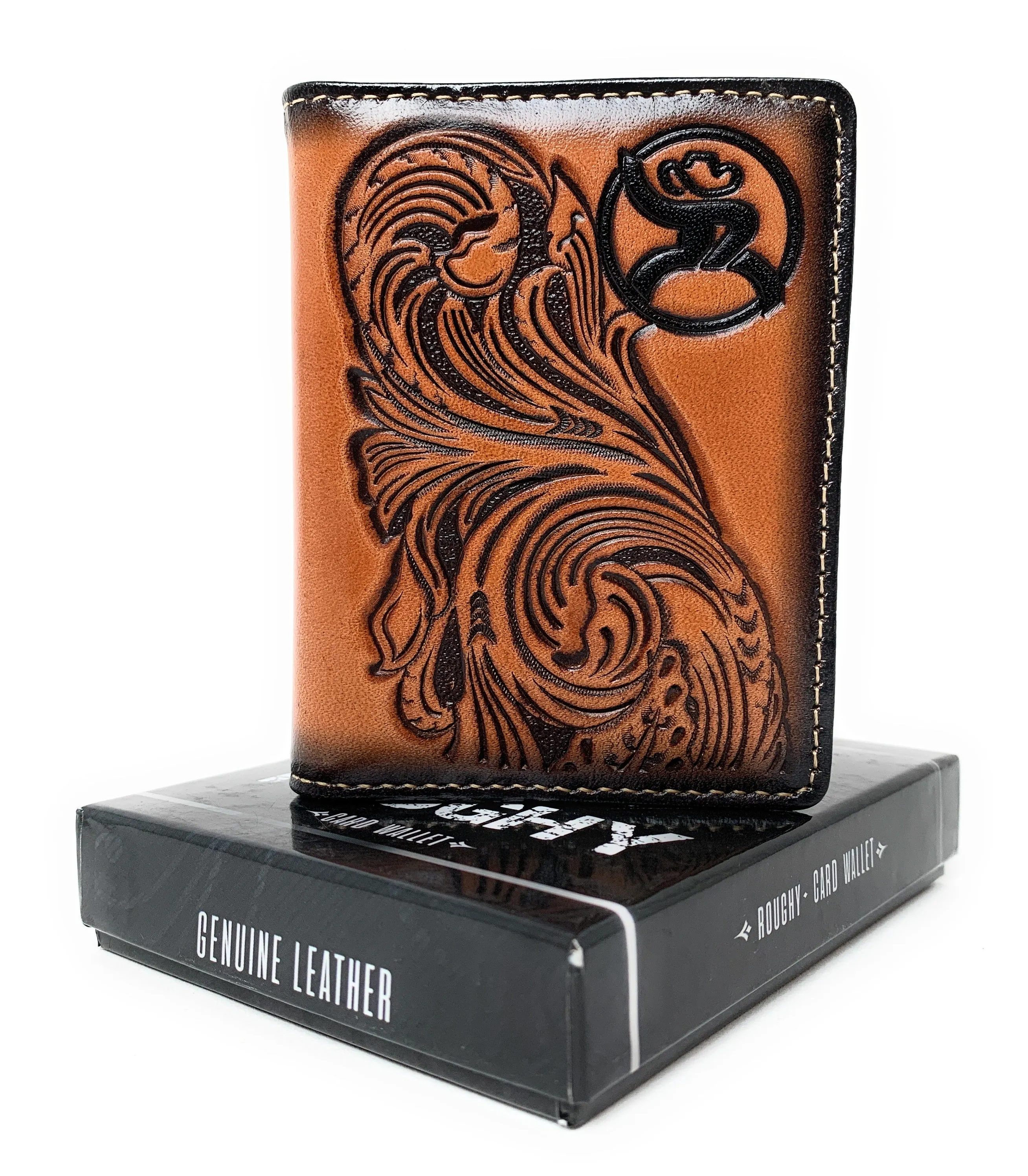 Hooey Roughy Signature Bifold Card Wallet Saddle Tan - 2001565M4
