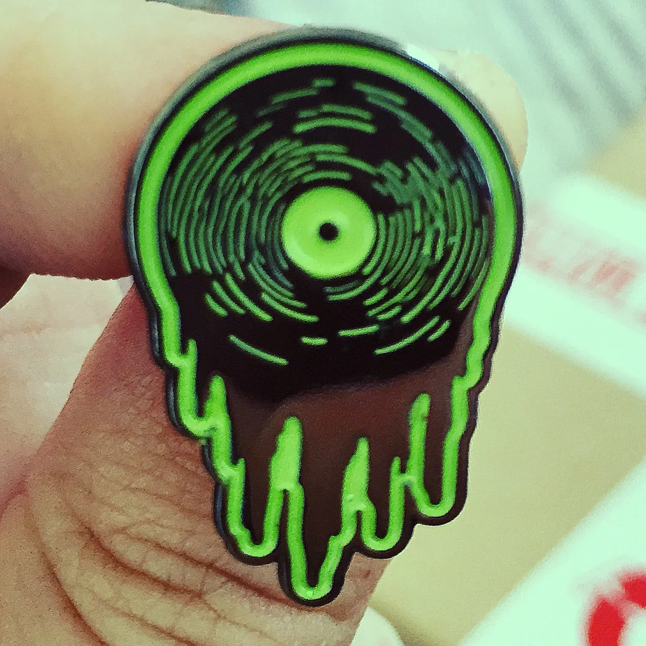 HOT WAX ENAMEL PIN