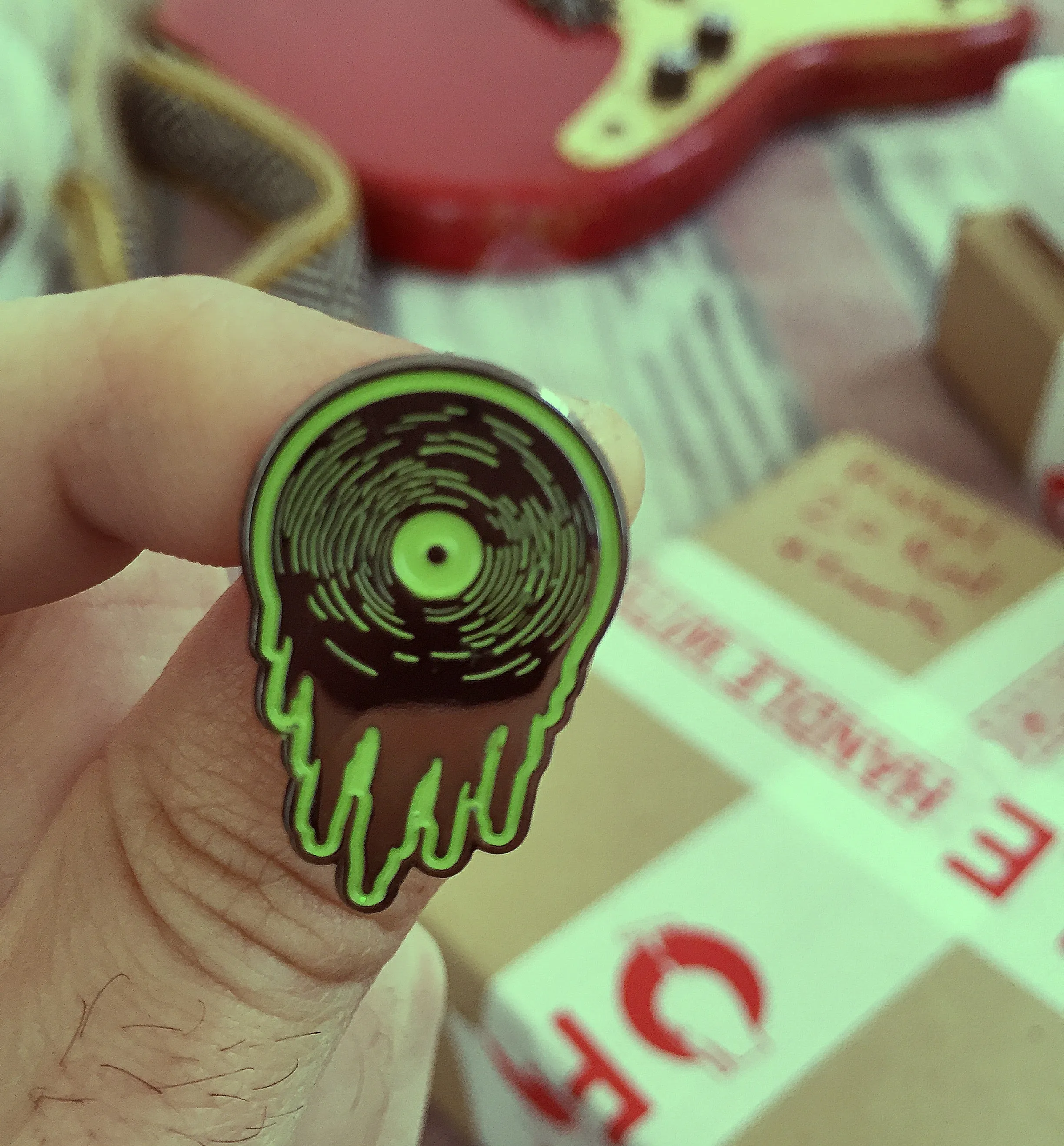 HOT WAX ENAMEL PIN