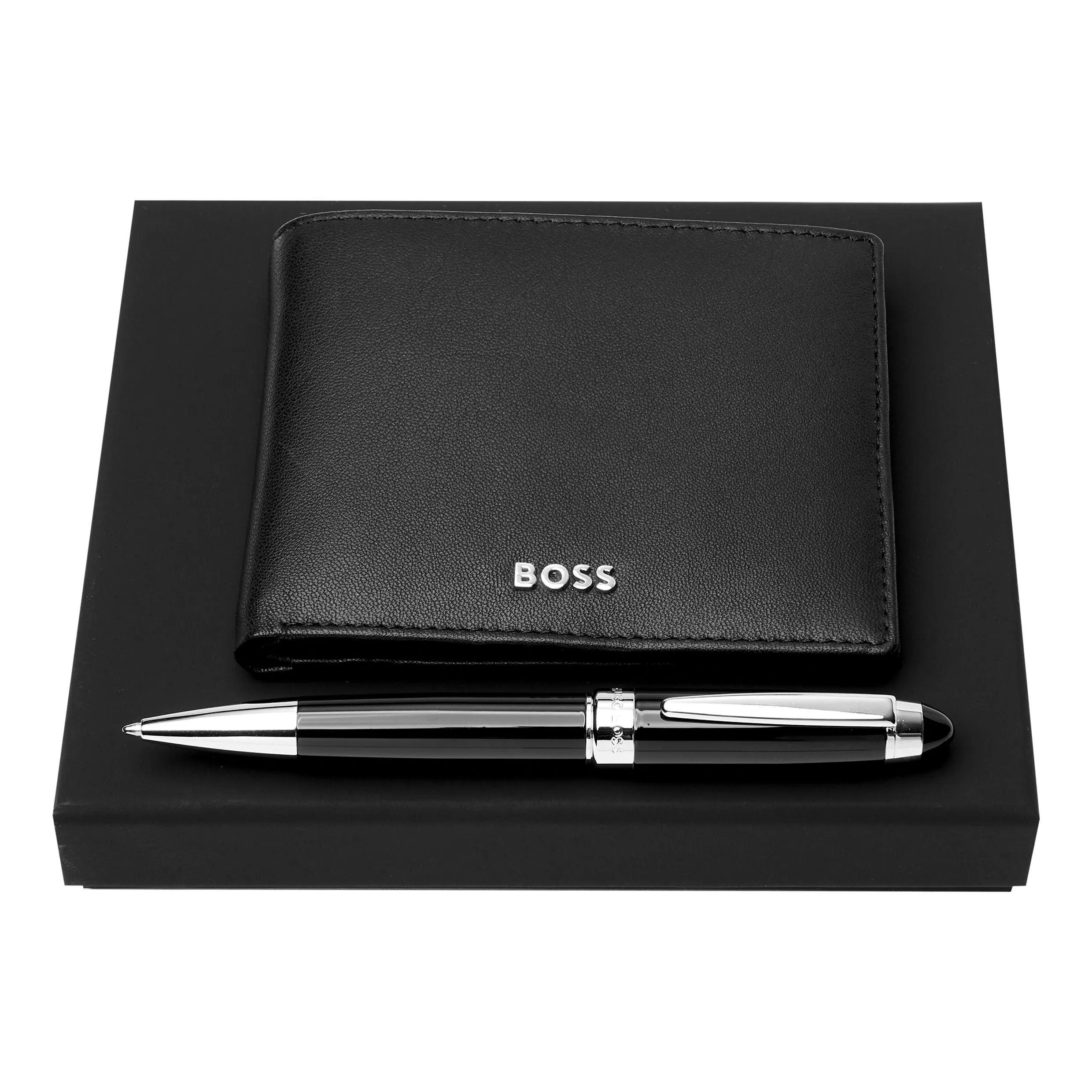 HUGO BOSS HPBW403A - Set HUGO BOSS Black (ballpoint pen & wallet)