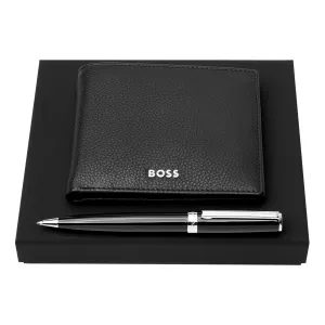HUGO BOSS HPBW416A - Set HUGO BOSS Black (ballpoint pen & wallet)