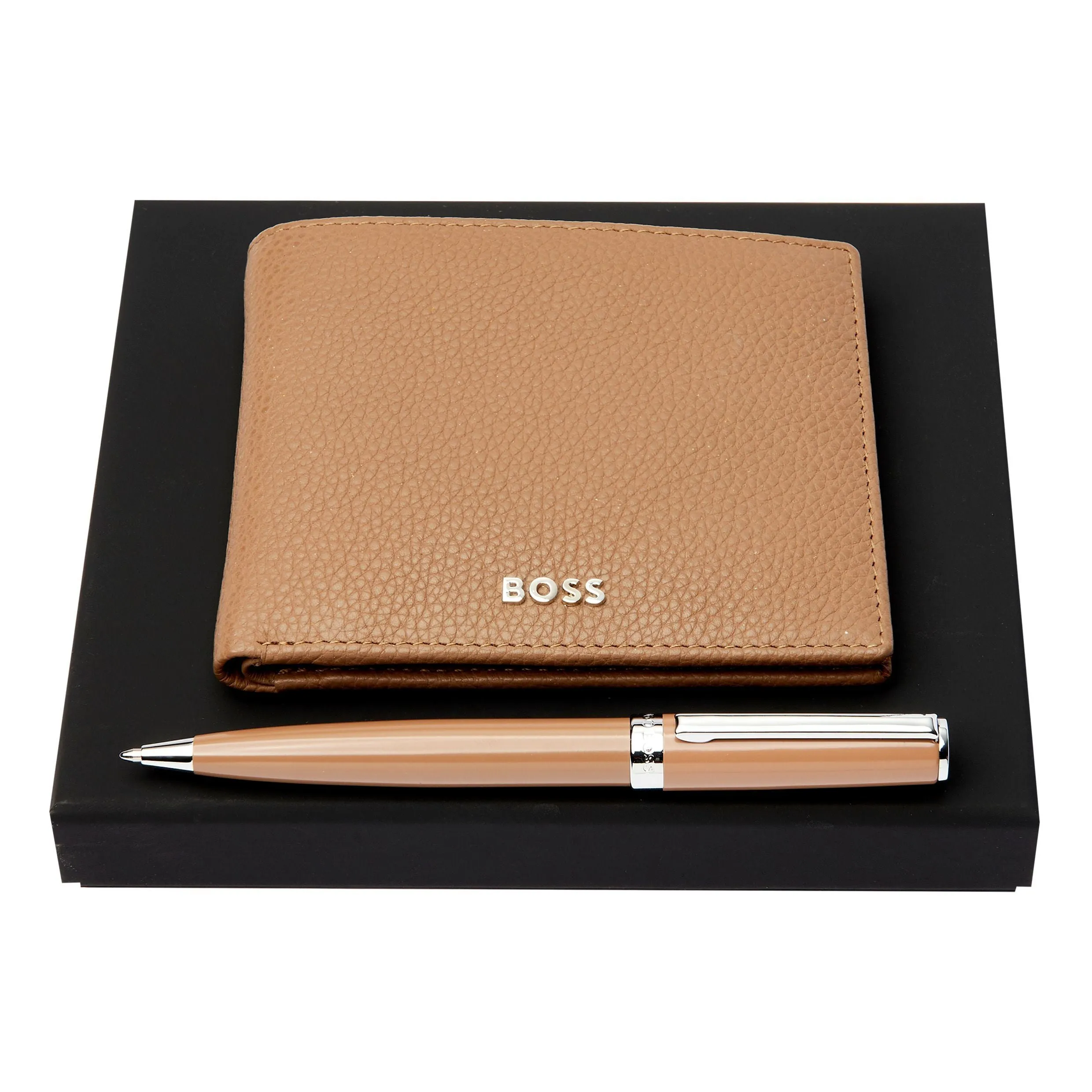 HUGO BOSS HPBW416X - Set HUGO BOSS Camel (ballpoint pen & wallet)