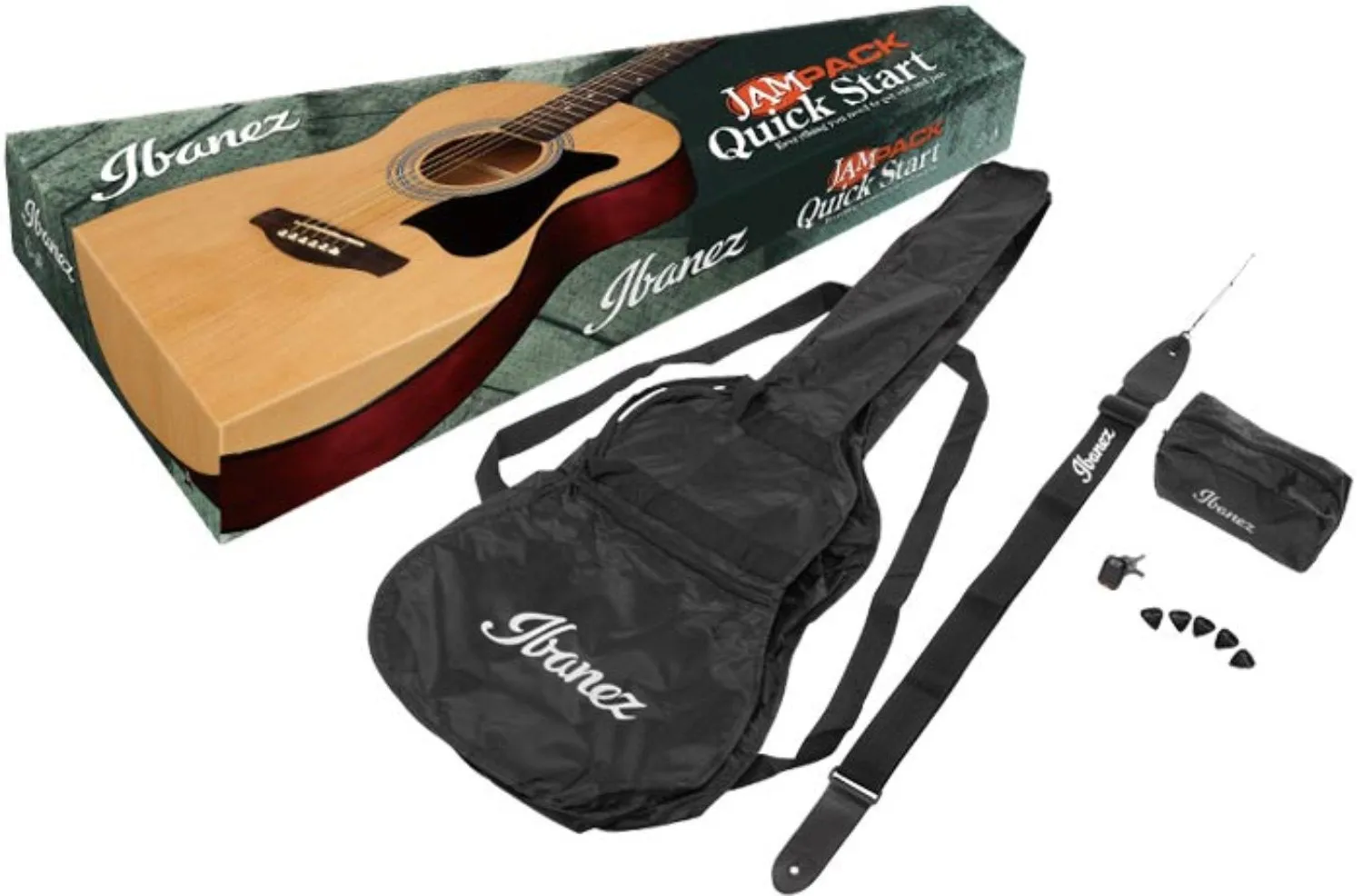 Ibanez IJVC50 Grand Concert Acoustic Guitar Bundle