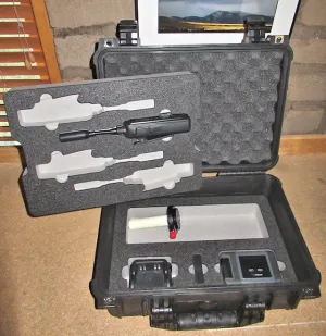 Icom IC-SAT100 protective Pelican 1450 hard case with milled foam ICOM 1 KIT