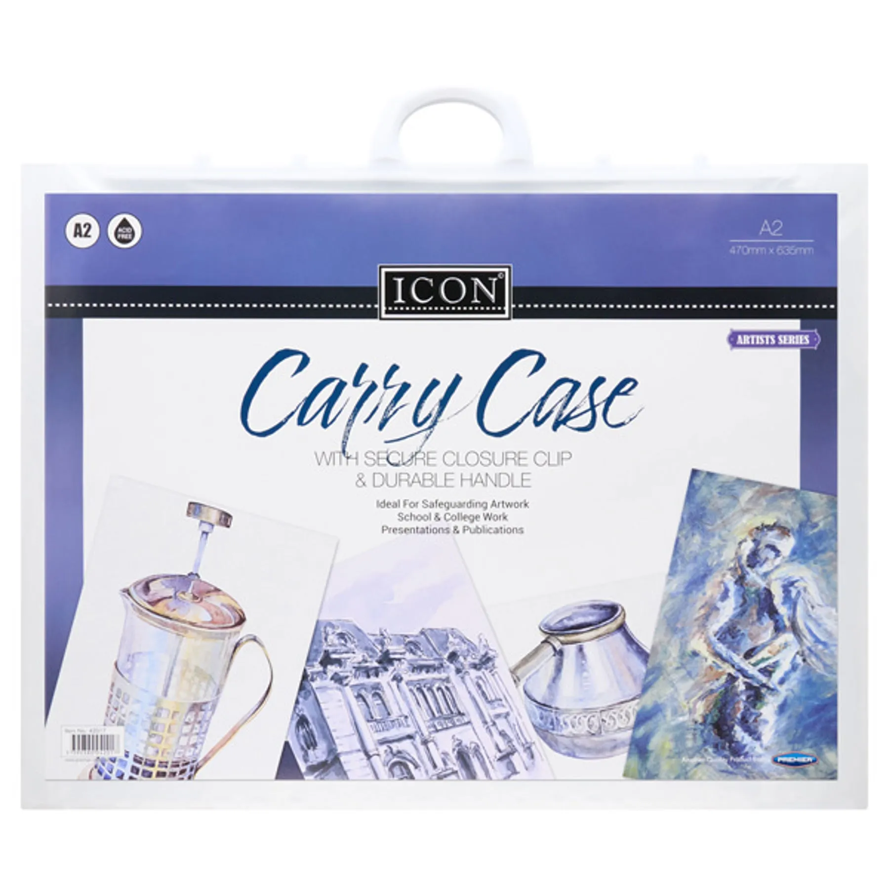 Icon - A2 Carry Case with Handle - Pack of 6