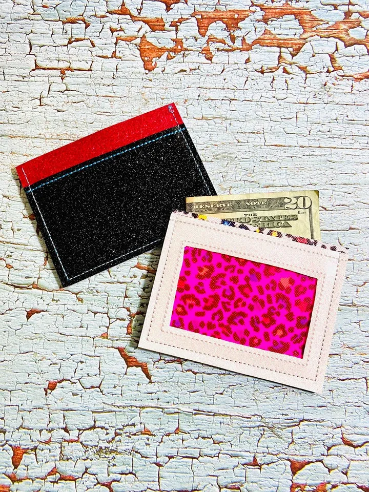 ID Wallet ITH Wallet (4x4 & 5x7 Hoop sizes included) machine embroidery design DIGITAL DOWNLOAD