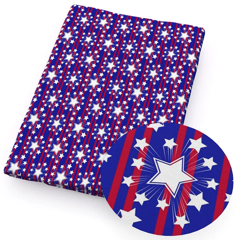 Independence Day (4 of july) Theme Printed Fabric