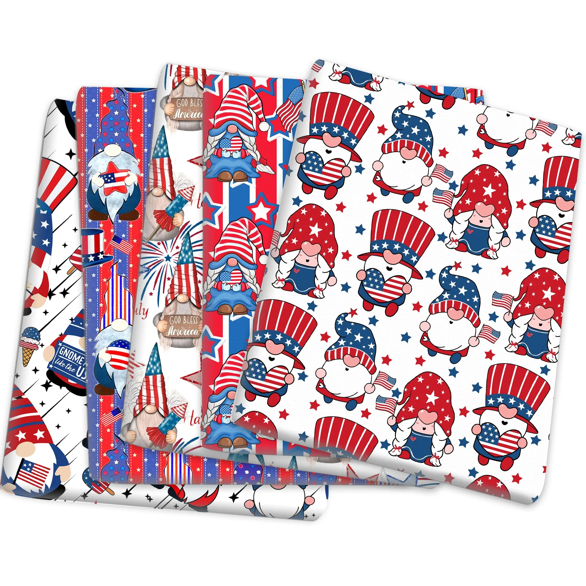 Independence Day (4 of july) Theme Printed Fabric
