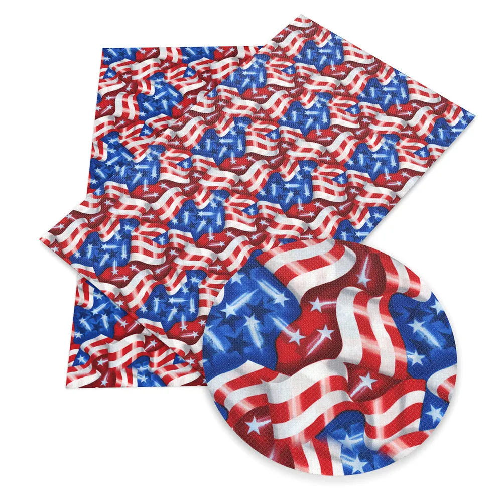 Independence Day (4 of july) Theme Printed Fabric