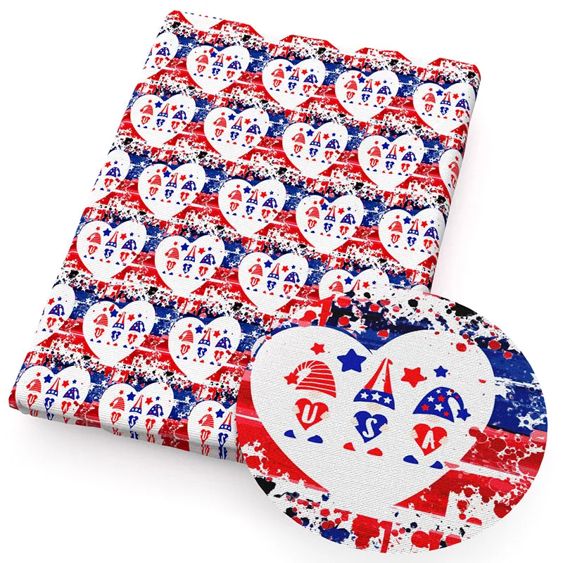 Independence Day (4 of july) Theme Printed Fabric
