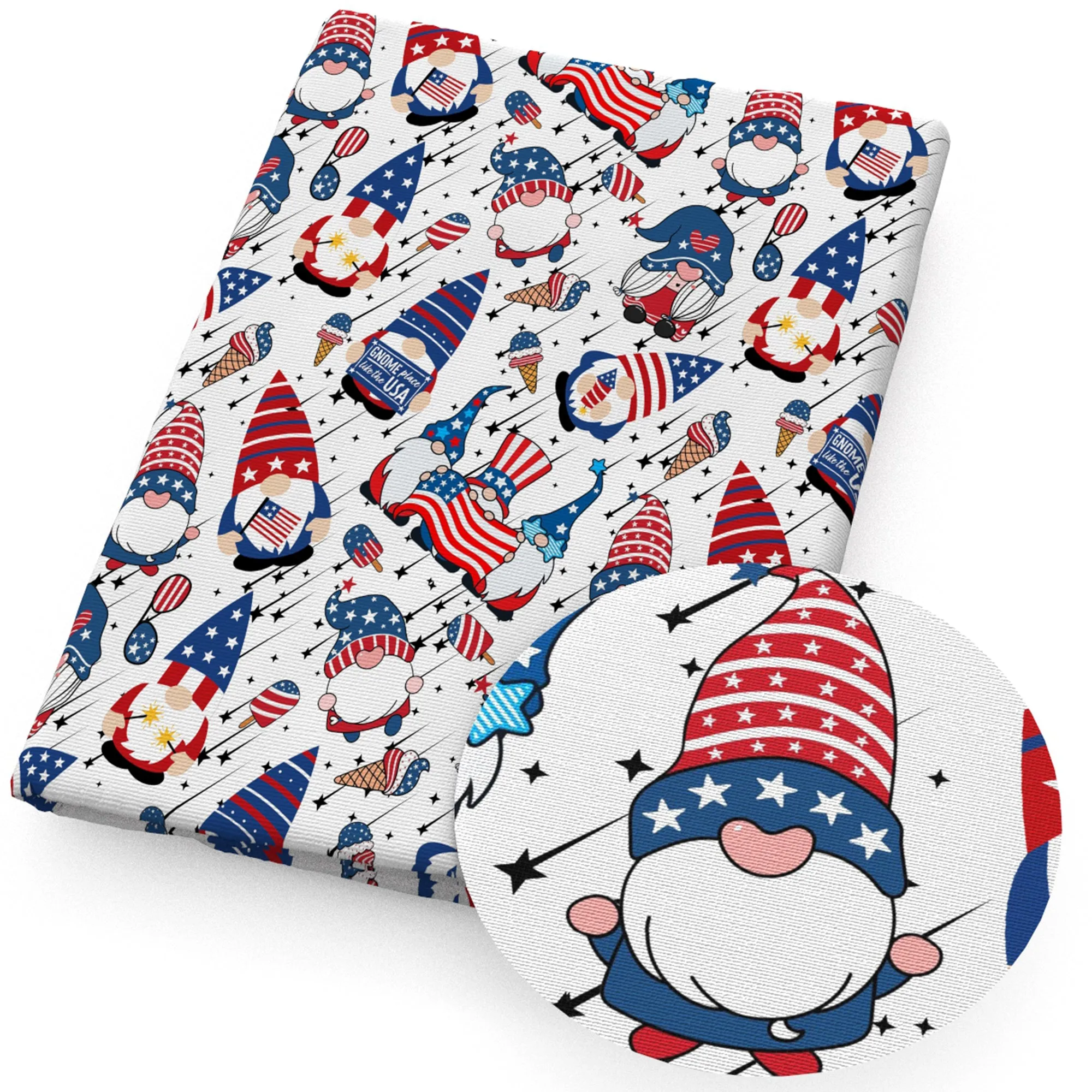 Independence Day (4 of july) Theme Printed Fabric