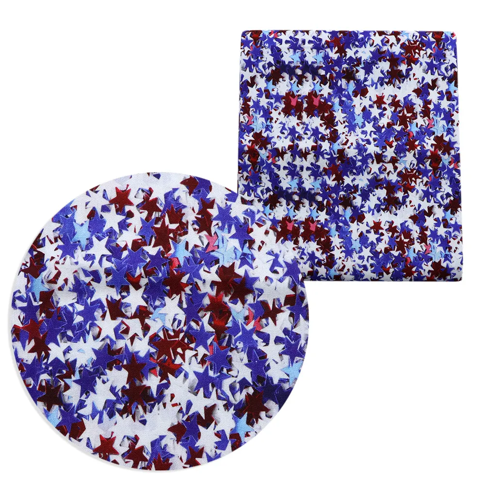Independence Day (4 of july) Theme Printed Fabric