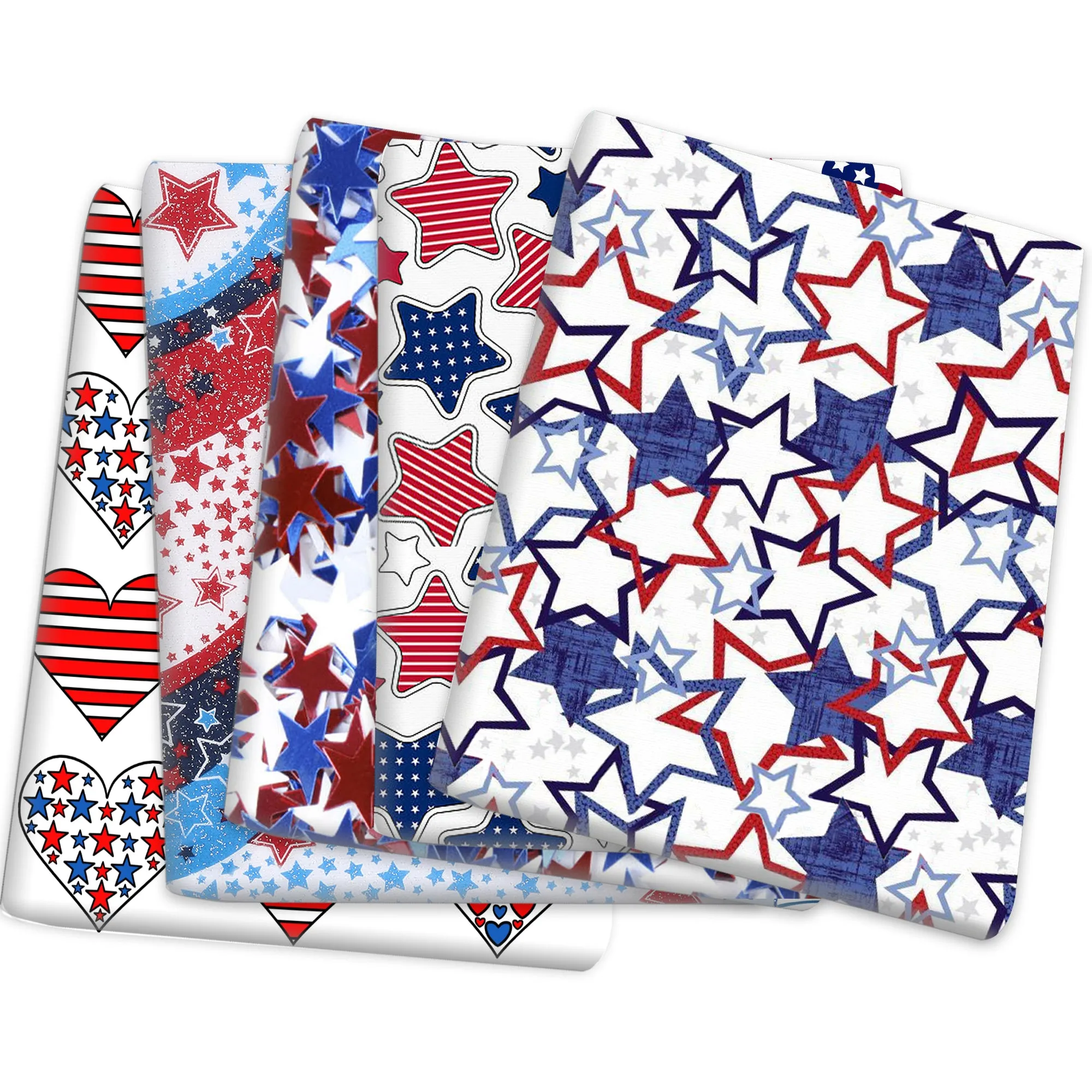 Independence Day (4 of july) Theme Printed Fabric