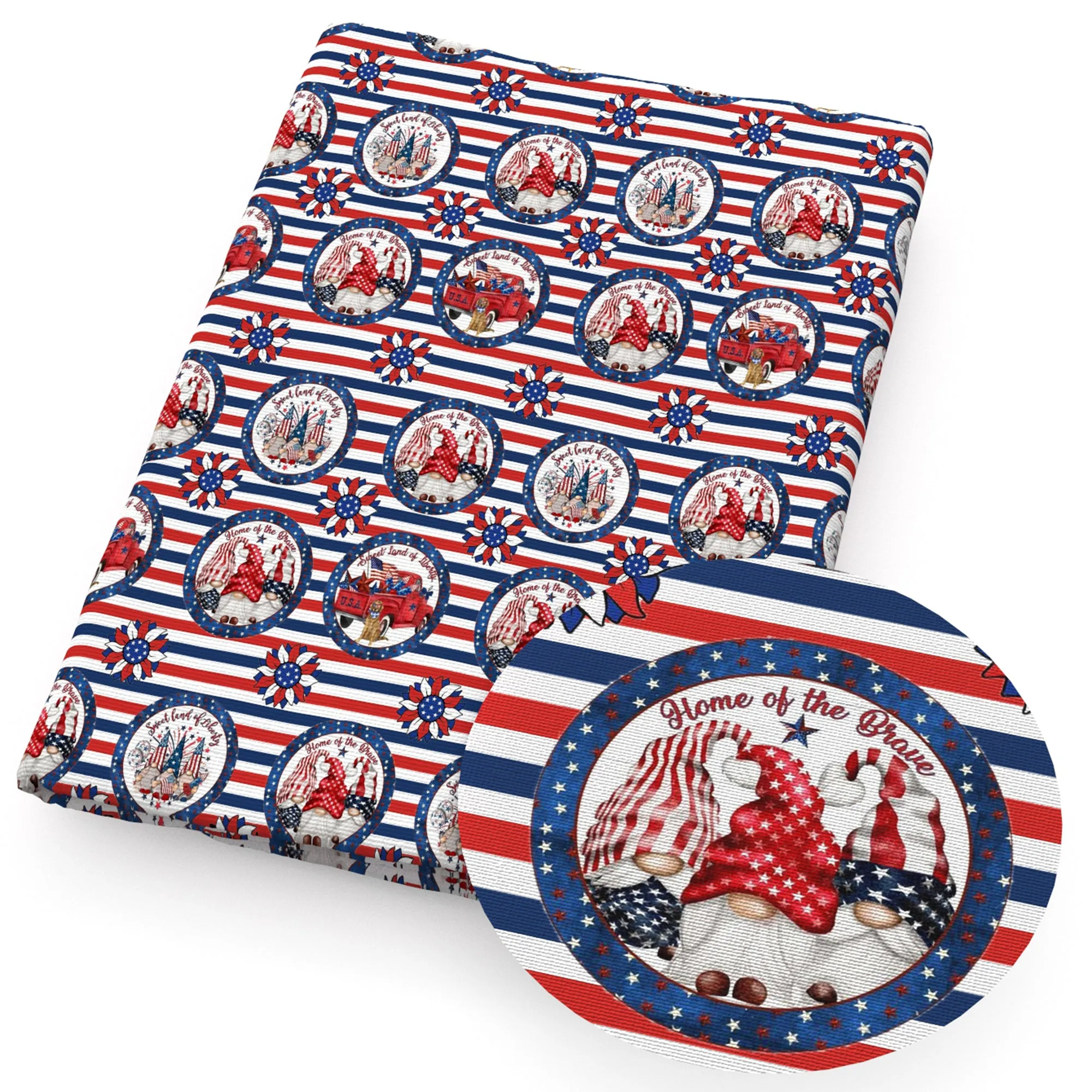 Independence Day (4 of july) Theme Printed Fabric