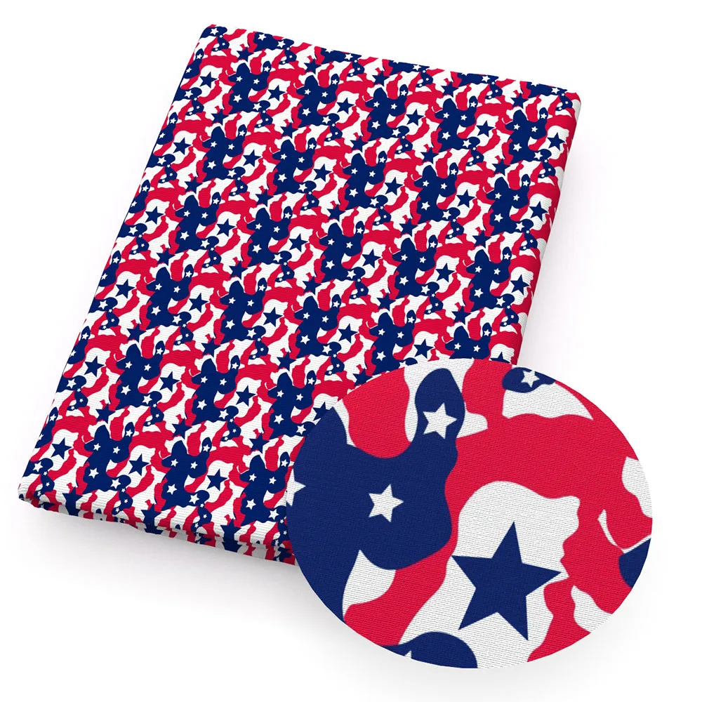 Independence Day (4 of july) Theme Printed Fabric
