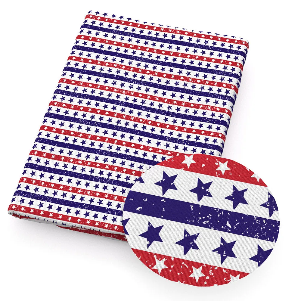 Independence Day (4 of july) Theme Printed Fabric