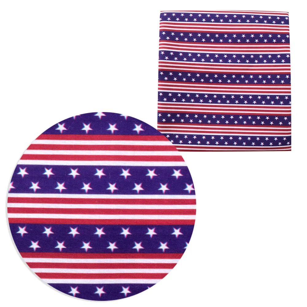 Independence Day (4 of july) Theme Printed Fabric