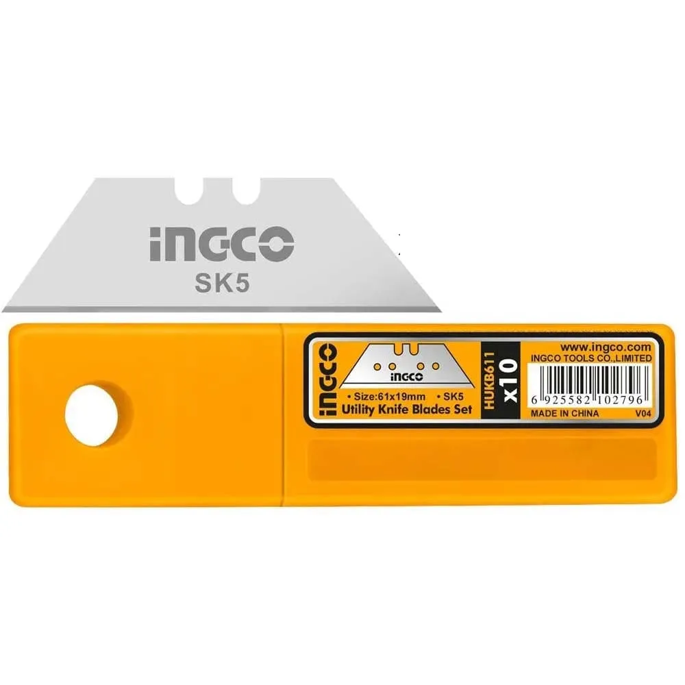 Ingco 10-Piece Utility Knife Blade Set - HUKB61001