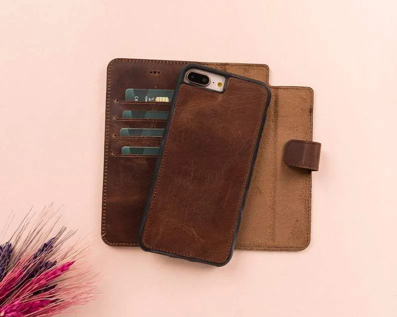 iPhone SE Leather Wallet Case