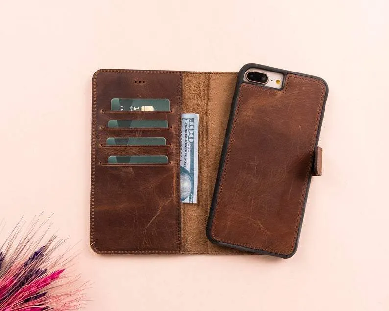 iPhone SE Leather Wallet Case