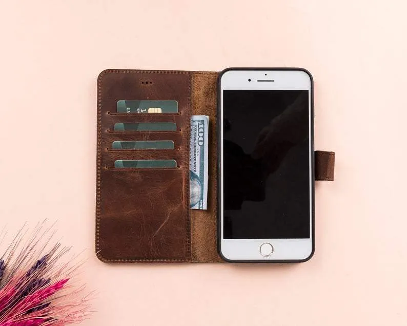 iPhone SE Leather Wallet Case