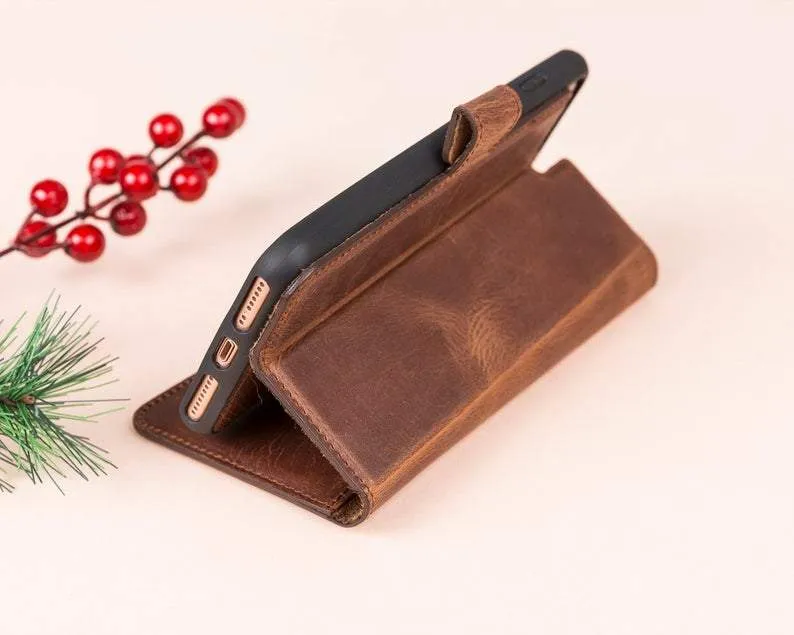iPhone SE Leather Wallet Case