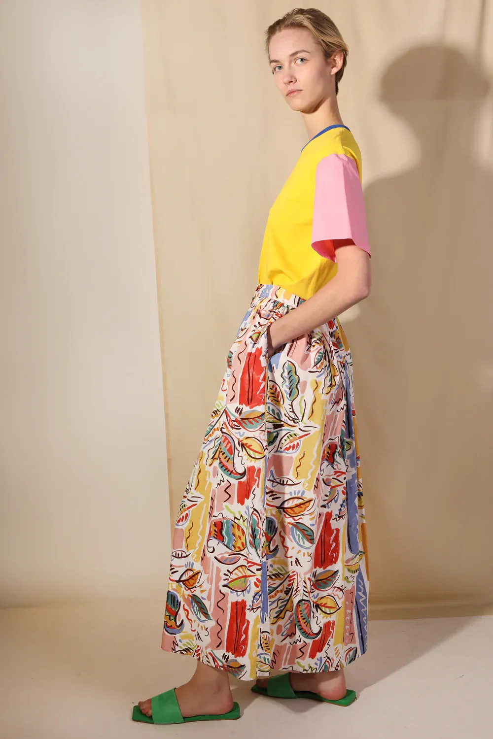 Isaac Skirt - Printed Paisley