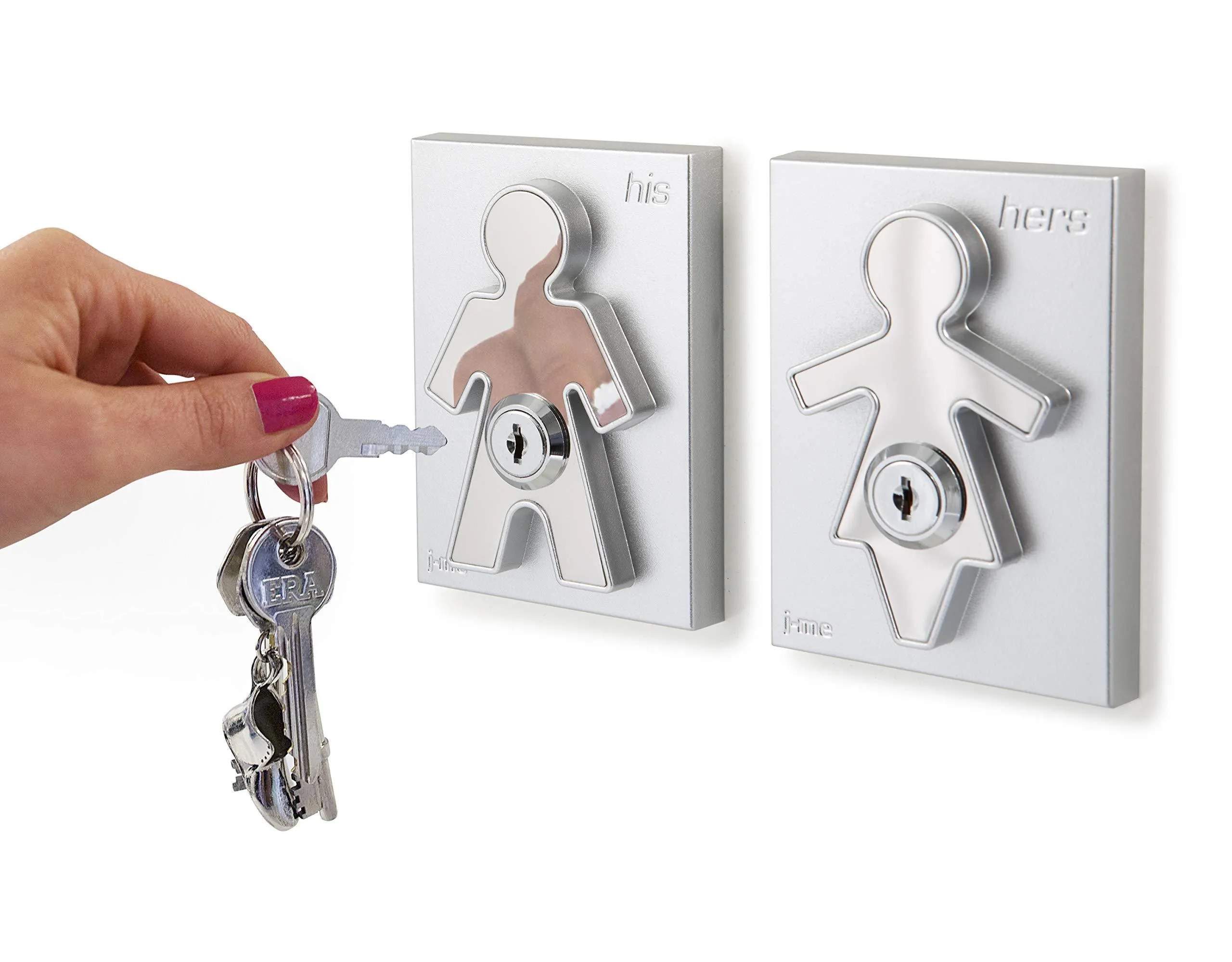 j-me his and Hers keyholders - Wall Mounted Key Organizer Will Ensure You Never Lose Your Keys Again