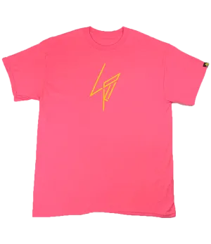 Jagged Logo - Short Sleeve Shirt - Hazard Pink