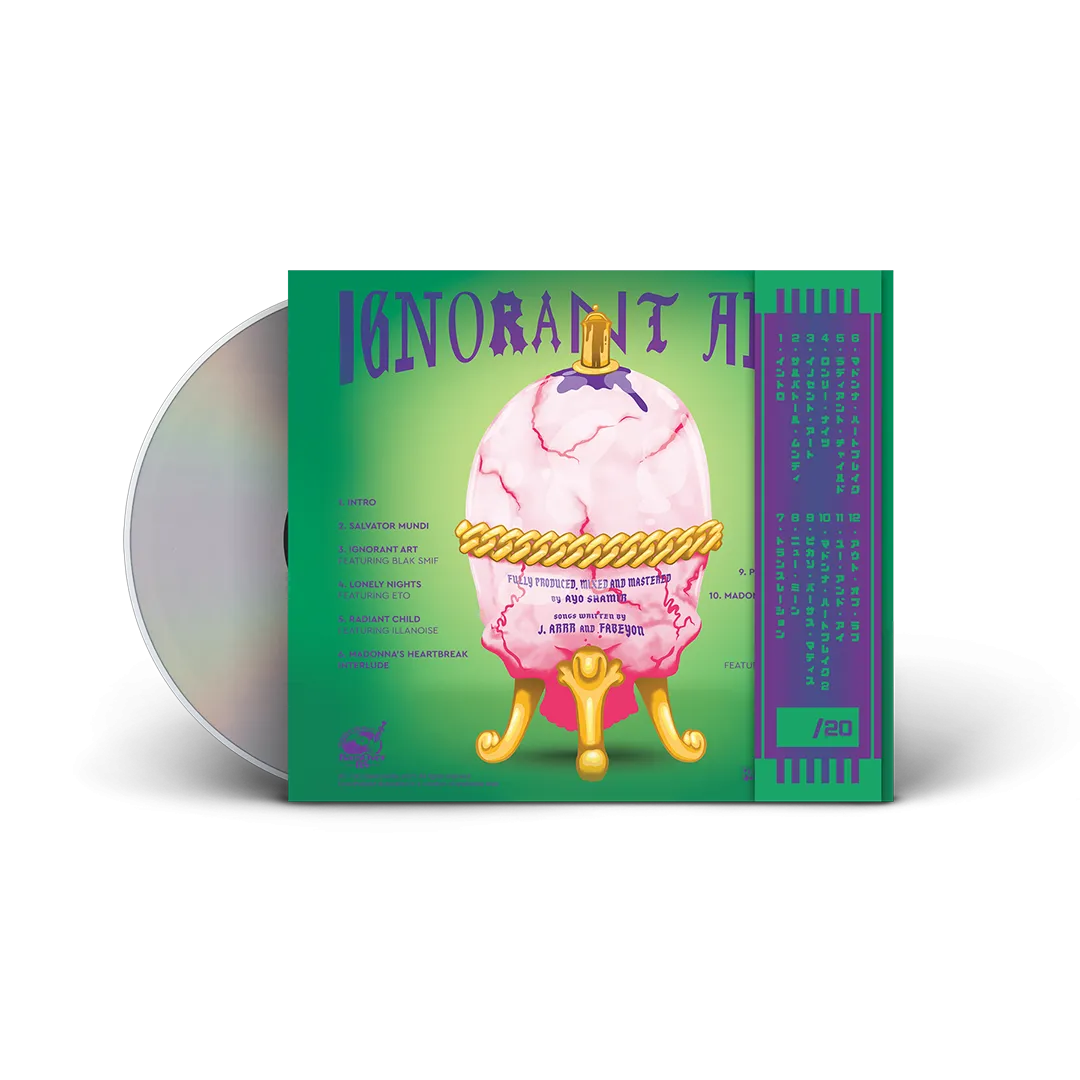 J.Arrr x Fabeyon x Ayo Shamir - Ignorant Art (Digipak 6 Page Panel CD With Obi Strip)