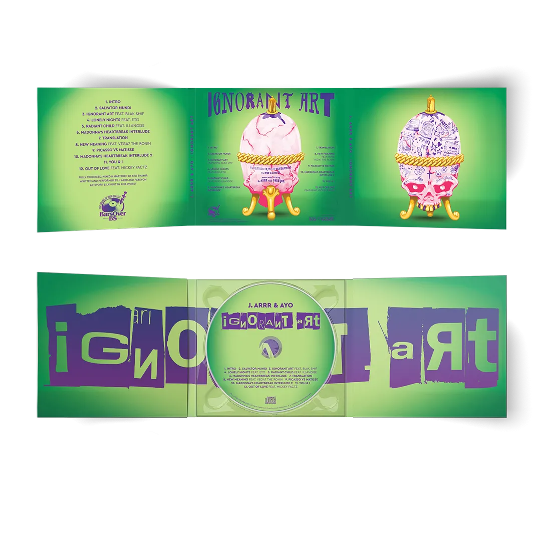J.Arrr x Fabeyon x Ayo Shamir - Ignorant Art (Digipak 6 Page Panel CD With Obi Strip)