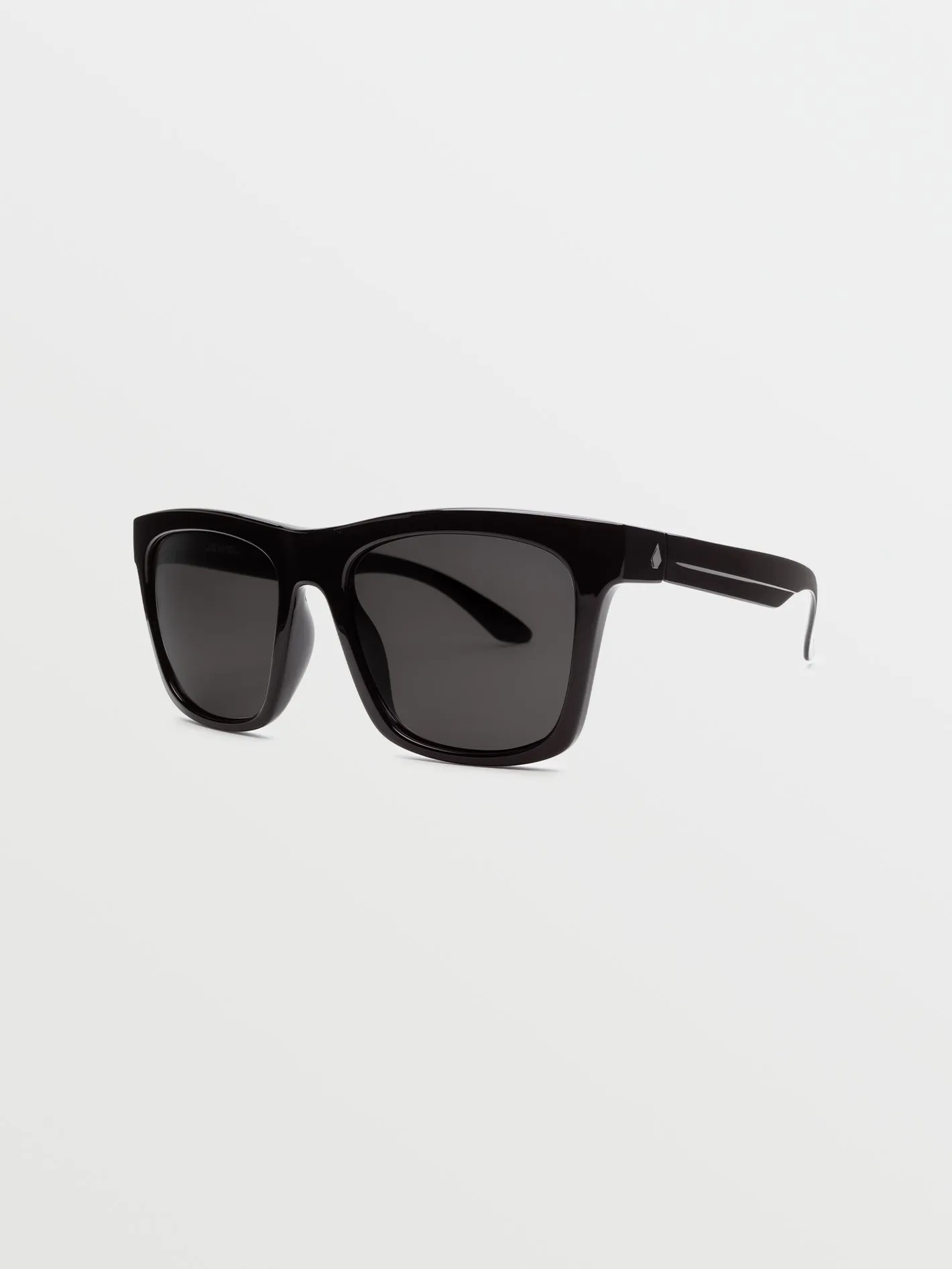 Jewel Gloss Black Sunglasses (Gray Lens) - GRAY