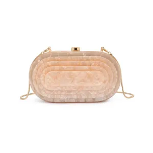 Jimberly acrylic evening bag: Champagne