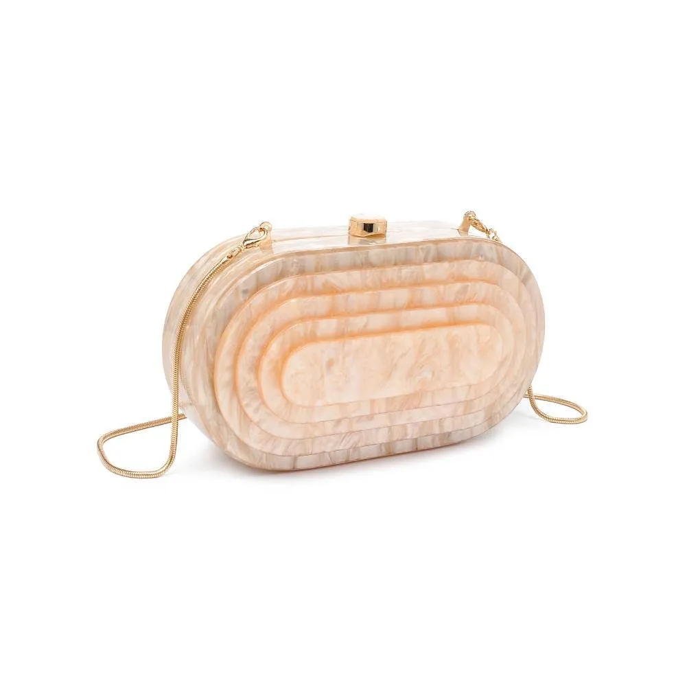 Jimberly acrylic evening bag: Champagne