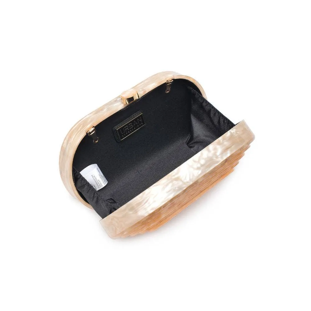 Jimberly acrylic evening bag: Champagne