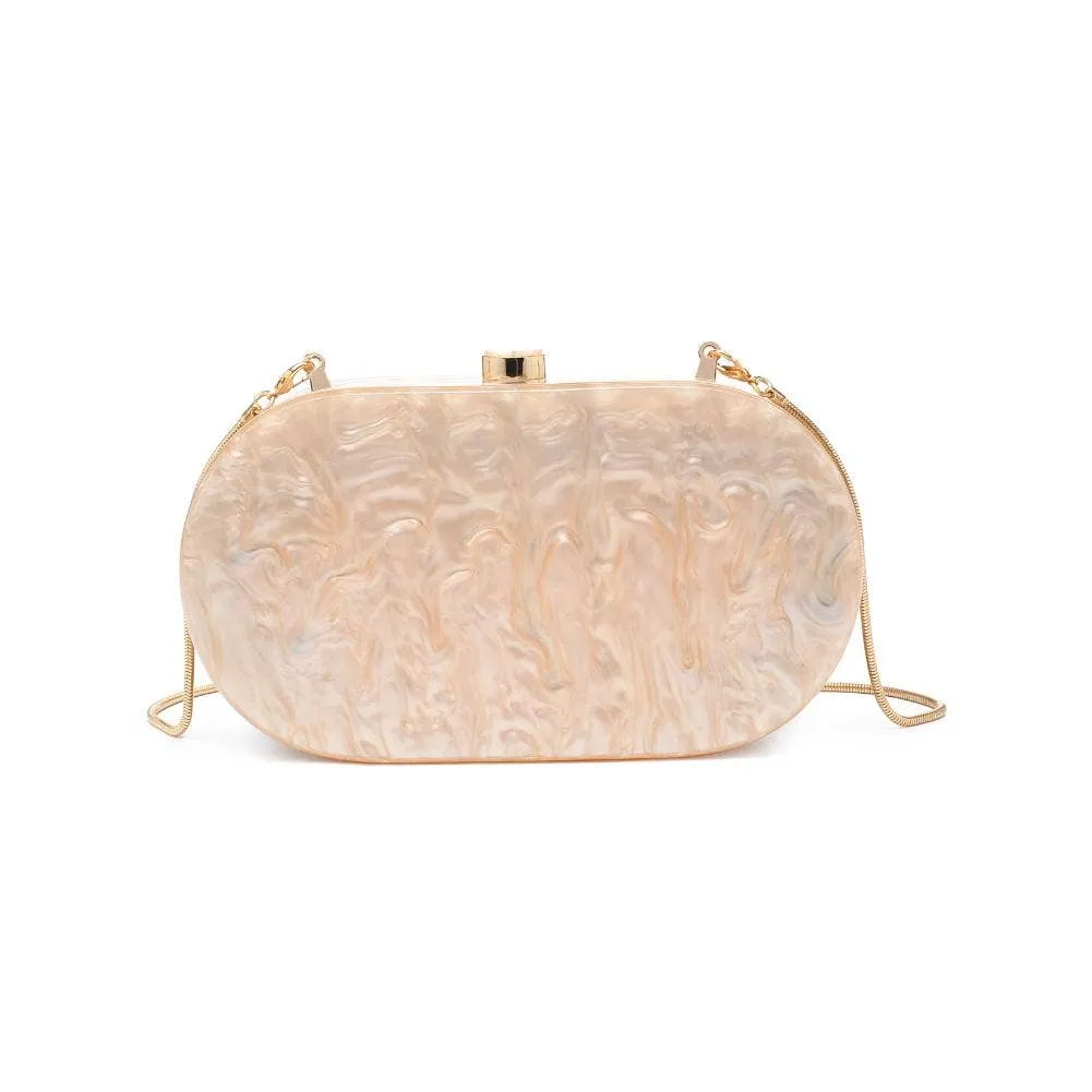 Jimberly acrylic evening bag: Champagne
