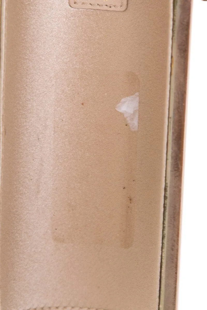 Jimmy Choo Black & Gold Cylinder Clutch