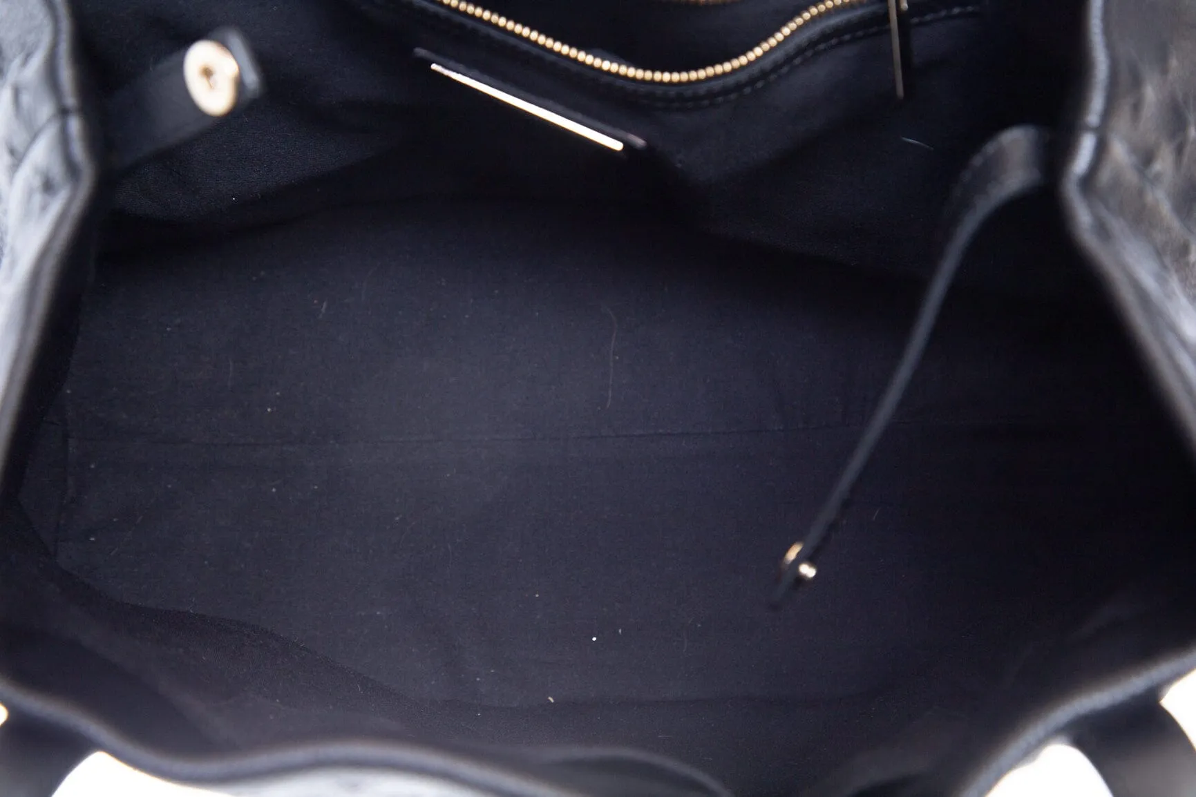 Jimmy Choo Black Leather Star Embossed Tote