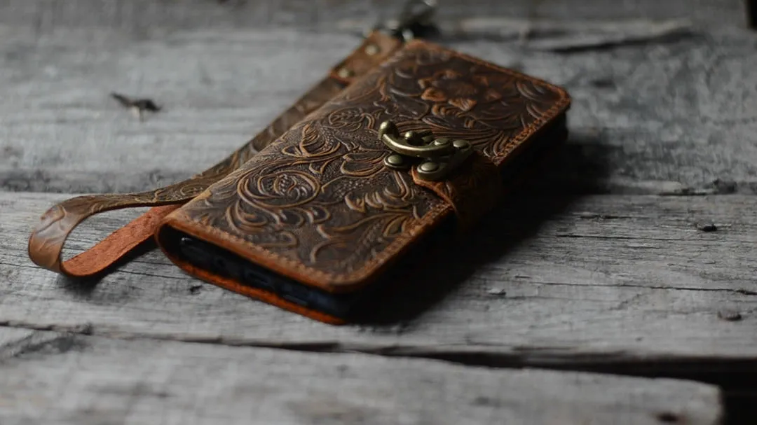 JJNUSA Handmade Samsung Galaxy  NOTE 9  Leather Wallet Case