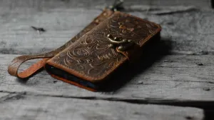 JJNUSA Handmade Samsung Galaxy  NOTE 9  Leather Wallet Case