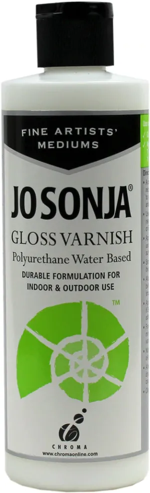 Jo Sonja Gloss Polyurethane Varnish - 8oz- 8oz