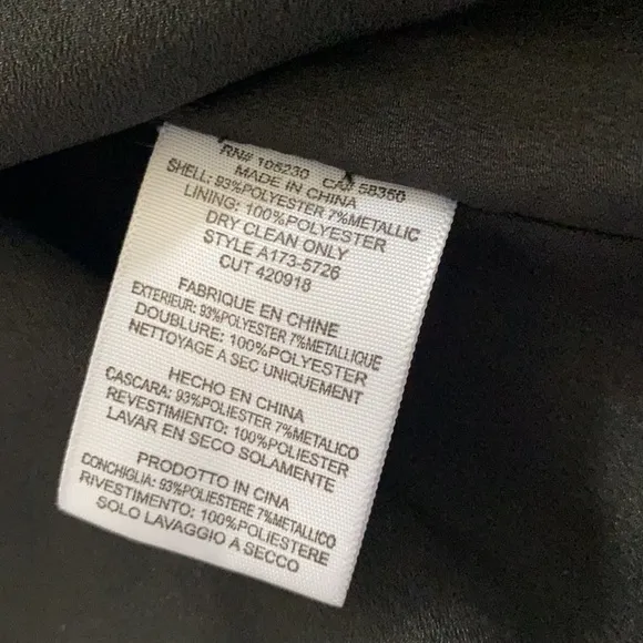 Joie Black Silver Metallic A-line Mini Skirt 4