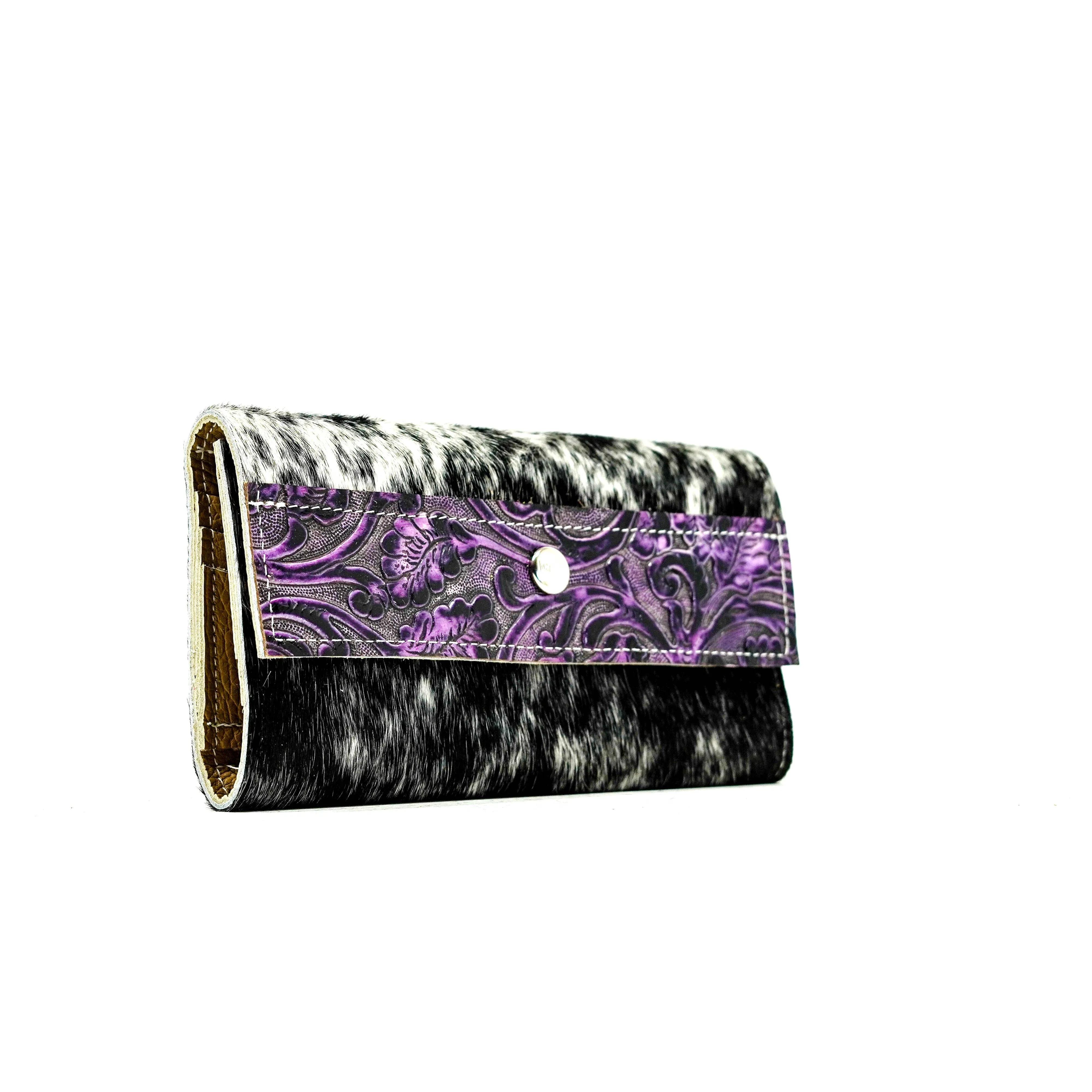 Kacey Wallet - Salt/Pepper w/ Orchid Tool