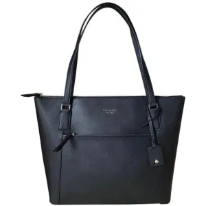 KATE SPADE Cameron Pocket Black Leather Tote