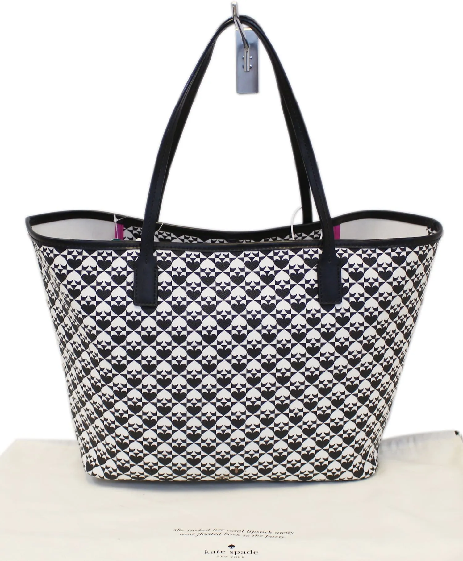 KATE SPADE Penn Place Black/White Tote Shoulder Bag