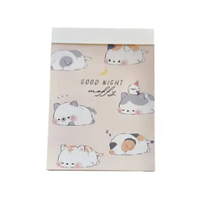 Kitten Cat Goodnight Moffy Mini Memo Pad